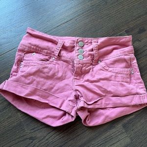 YMI pink jeans shorts
